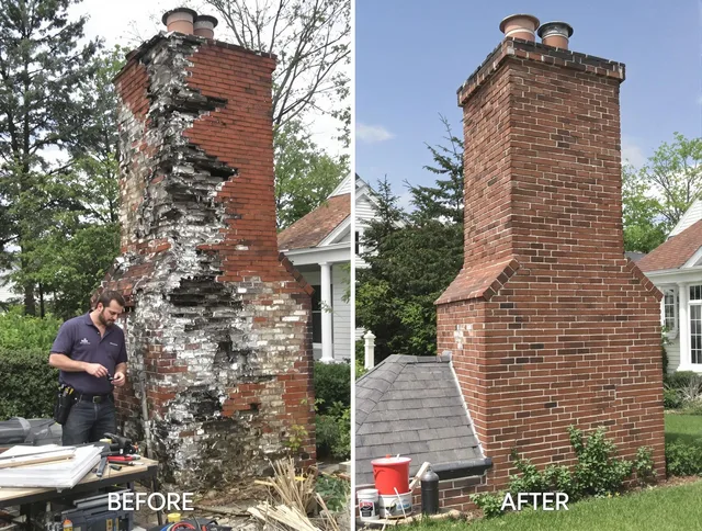 Tamiami Chimney Sweep performing a full chimney restoration in Tamiami, FL