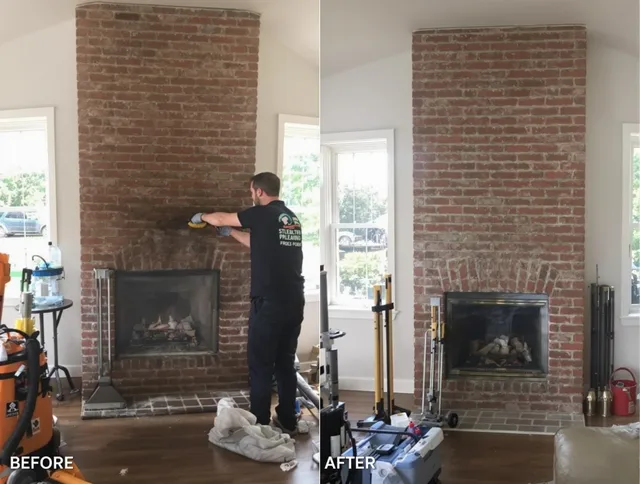 Finished chimney sweeping service by Tamiami Chimney Sweep in Tamiami, FL