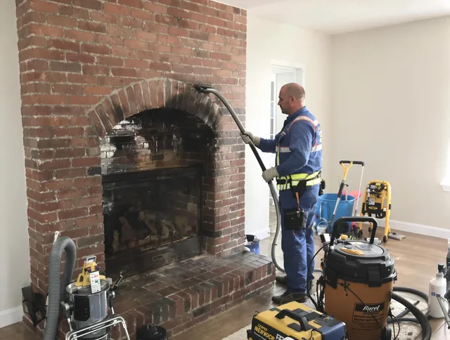 Tamiami Chimney Sweep expert performing detailed chimney sweep in Tamiami, FL