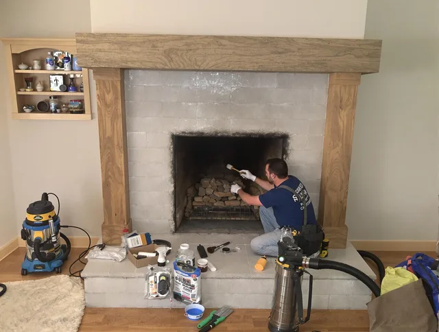 Detailed creosote removal process by Tamiami Chimney Sweep in Tamiami, FL
