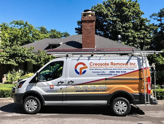 Tamiami Chimney Sweep technician removing creosote safely in Tamiami, FL