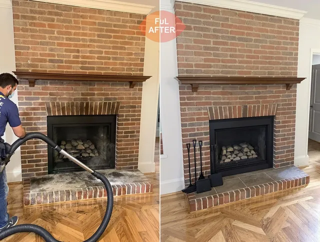 Tamiami Chimney Sweep carefully sanitizing a fireplace in Tamiami, FL