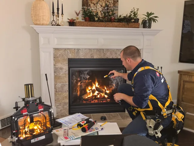 Safety-focused fireplace inspection by Tamiami Chimney Sweep in Tamiami, FL