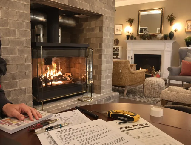 Tamiami Chimney Sweep verifying fireplace safety measures in Tamiami, FL